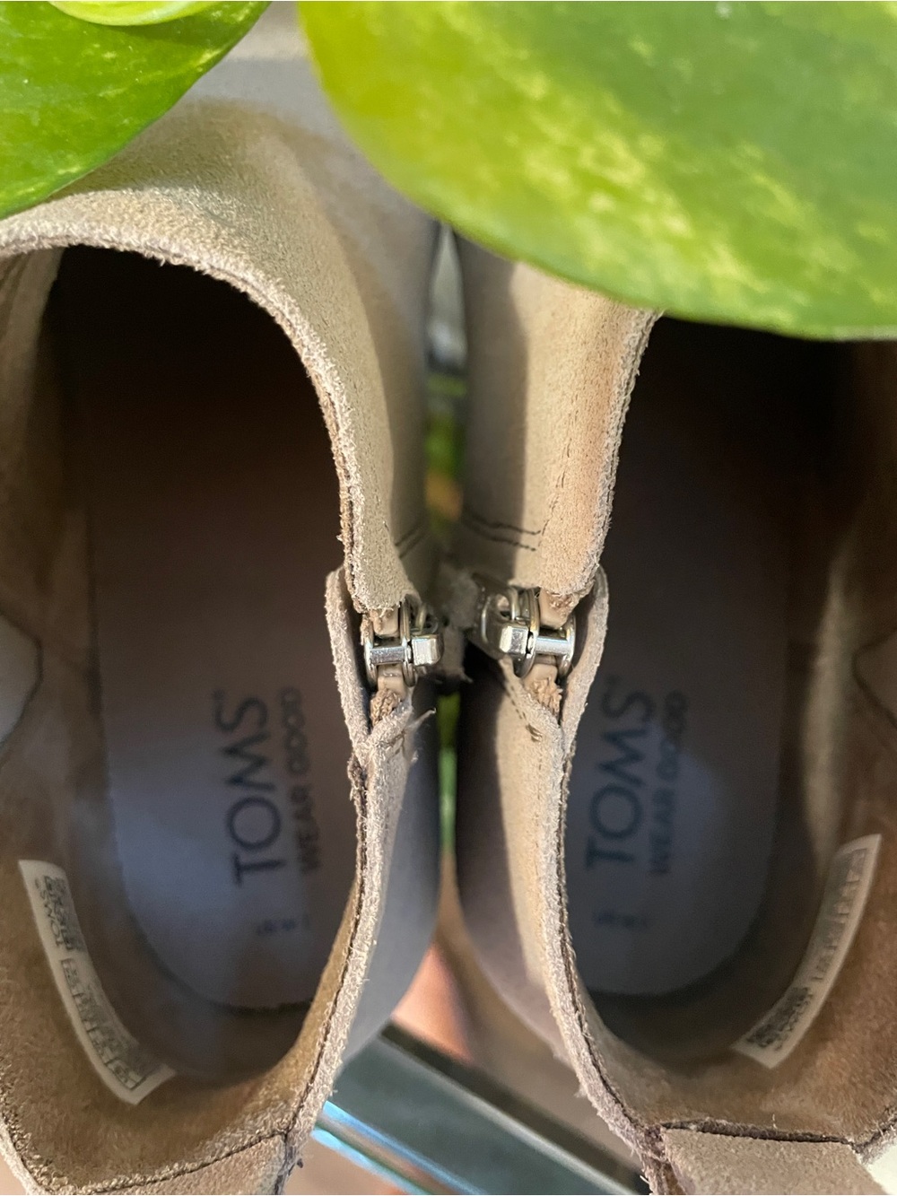 Toms Beige Suede Ankle Booties - Picture 4 of 4
